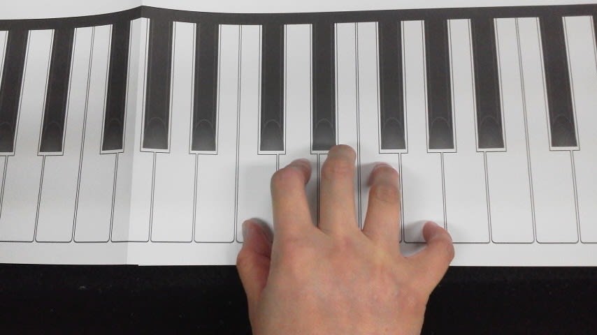 紙鍵盤の練習 ｐｅｎｎｙ ｌａｎｅ ｍｕｓｉｃ