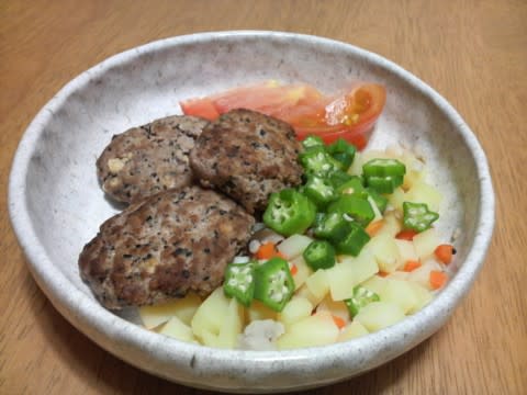 犬用冷凍ヘルシーハンバーグ作り ワンコの小さな城