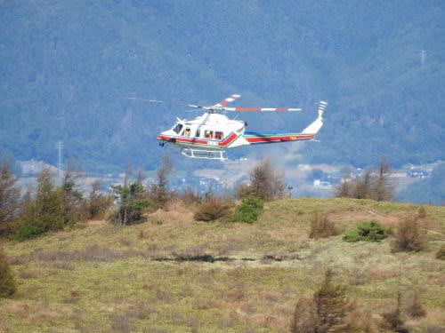 長野県消防防災ヘリコプターの訓練