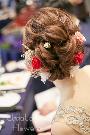 花嫁様のヘアアクセサリー