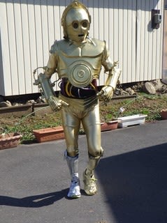 R2d2ヘッド製作 仮装ランナー 鉄人２８年