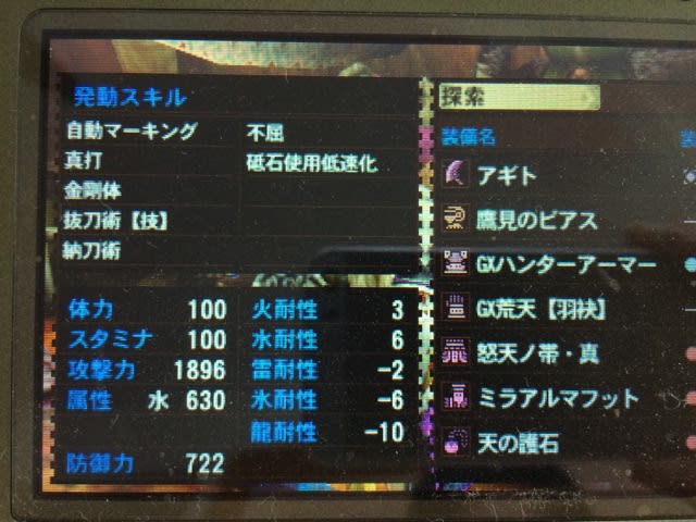 Mh4g これが探索装備だ うしことゲームとごはんの日記