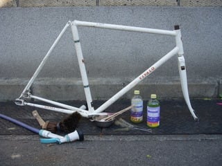 ビバロ ピストフレーム 塗装 剥離 Kinoの自転車日記