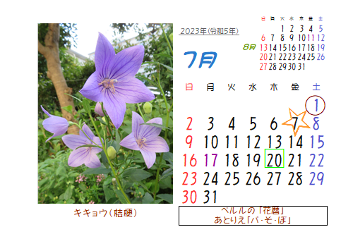 7月の花暦 Goo3