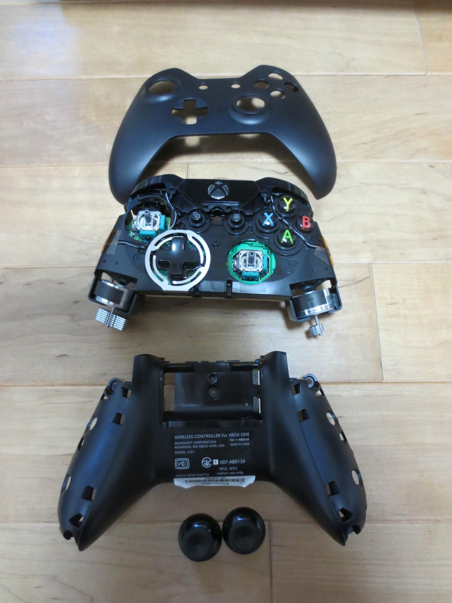 XboxOneコントローラー分解 - たのしいゲーム