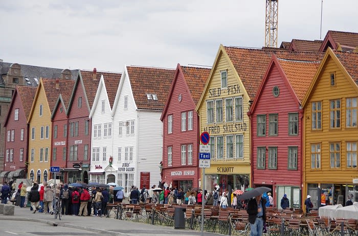 北欧の旅から １８ 世界遺産 ベルゲンのブリッゲン地区 めいすいの写真日記