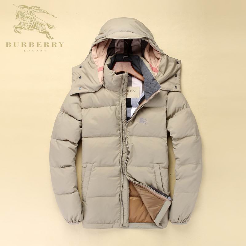Burberry バーバリー 2015/16年秋冬新作 メンズダウンジャケット(ベージュ)(ブラック) - brightpoint
