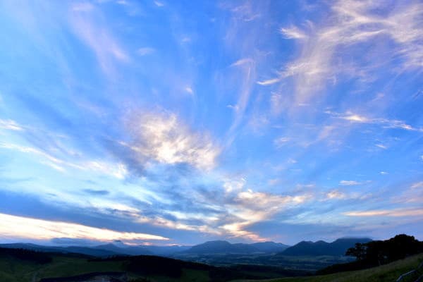 夕焼け前の900草原からの展望 ヒロちゃんの自然写真
