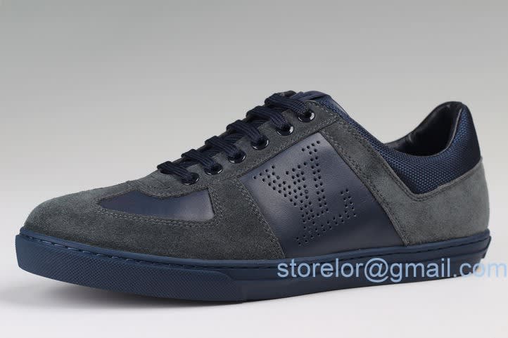 ブランドメンズ靴通販ルイヴィトンLouis Vuitton紳士靴高級レザー＆スエード靴ひも付きカジュアルシューズ - www.bbrandon