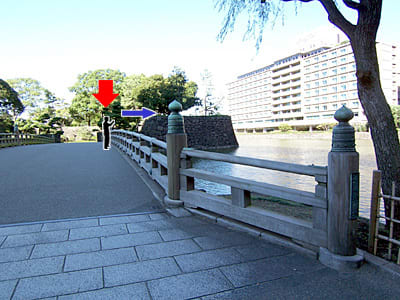 和田倉橋と周辺の景色