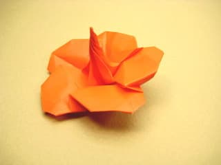 折り紙のハイビスカス 創作折り紙の折り方