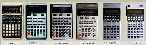 日本初のプログラム関数電卓 Casio Fx 1p 1976 Fx 2p 1976 とね日記