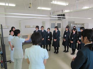 １年生 上級学校訪問 医療 看護コースの一日 鹿児島県立松陽高等学校公式blog