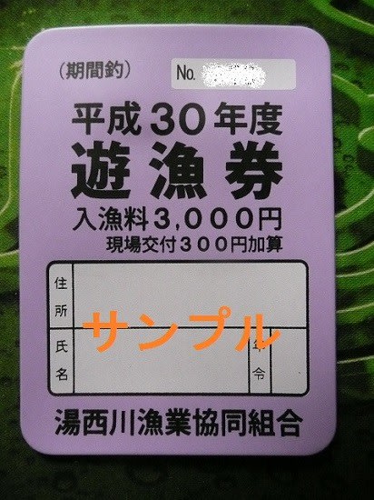 湯西川漁協の年券入荷 釣り日和 猫日和