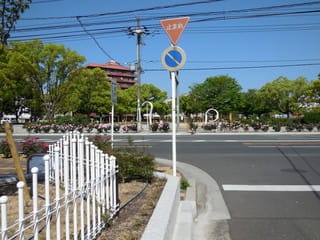 新公園からばら公園を望む