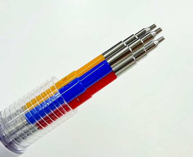 三菱鉛筆 3色カラーシャープペン ユニカラー3 秋田萬年筆倶楽部 とみや文具店