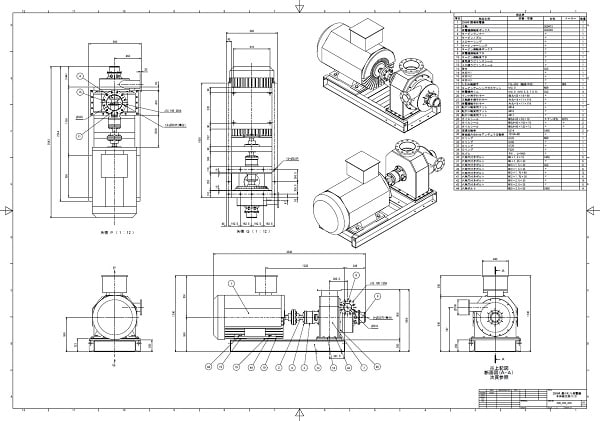 熱水タービンの図面 組立図と断面図 流体機械設計による近未来に役立つエンジニアリング