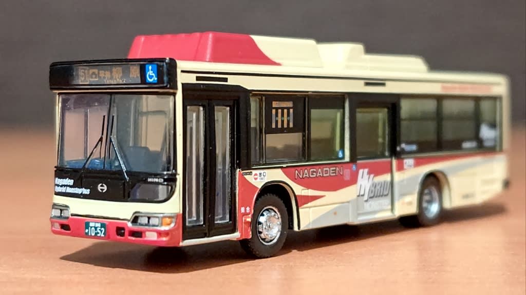 バスコレクション JB081 長電バス 日野ブルーリボンシティ