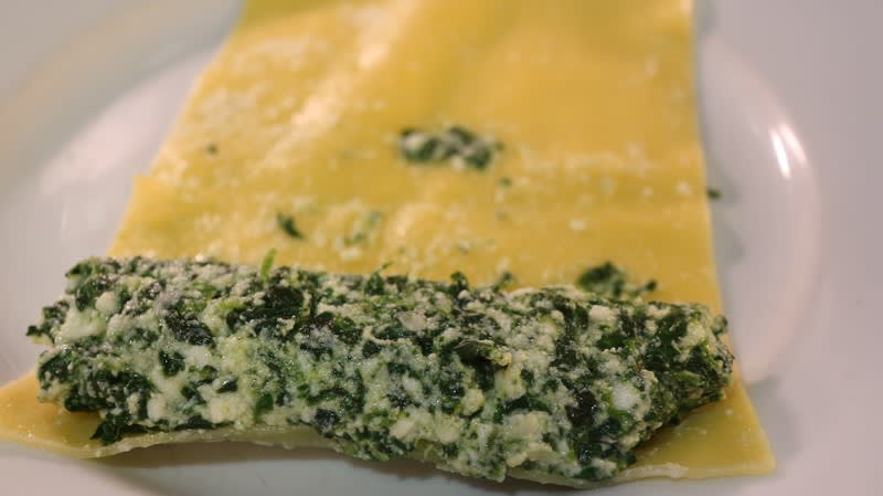 リコッタチーズとほうれん草のカネロニ イタリア料理