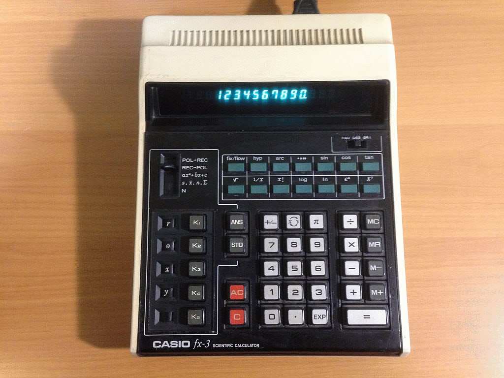 王様の計算機 （CASIO fx-3、1975年） - とね日記