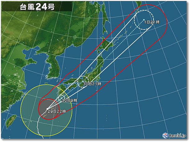 台風24号