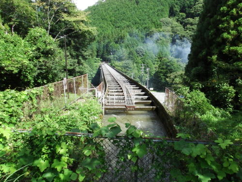 南木曽町の柿其水路橋（かきぞれすいろきょう）