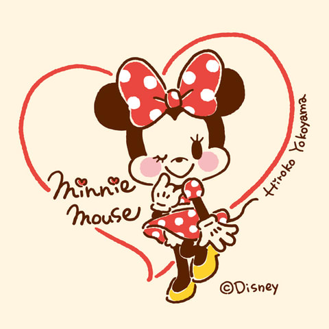 ミニーマウス ファンアート イラストレーターよこやまひろこのキラキラハッピーデイズ ミニーマウス ファンアート イラストレーターよこやまひろこのキラキラハッピーデイズ