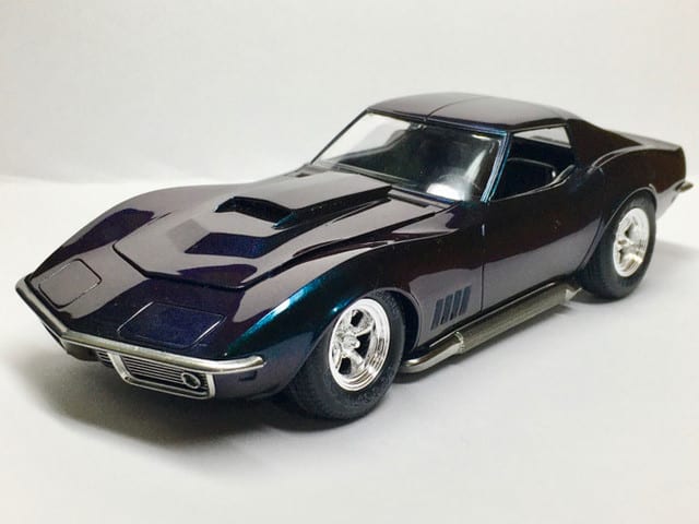 レベル シボレーコルベット C3 完成 - What Me Worry? カーモデル製作記