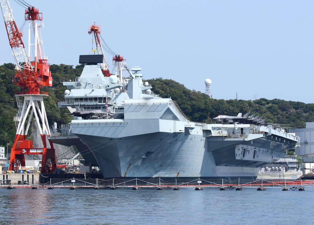 横須賀港】2025年8月18日 “イギリス海軍 空母プリンス・オブ