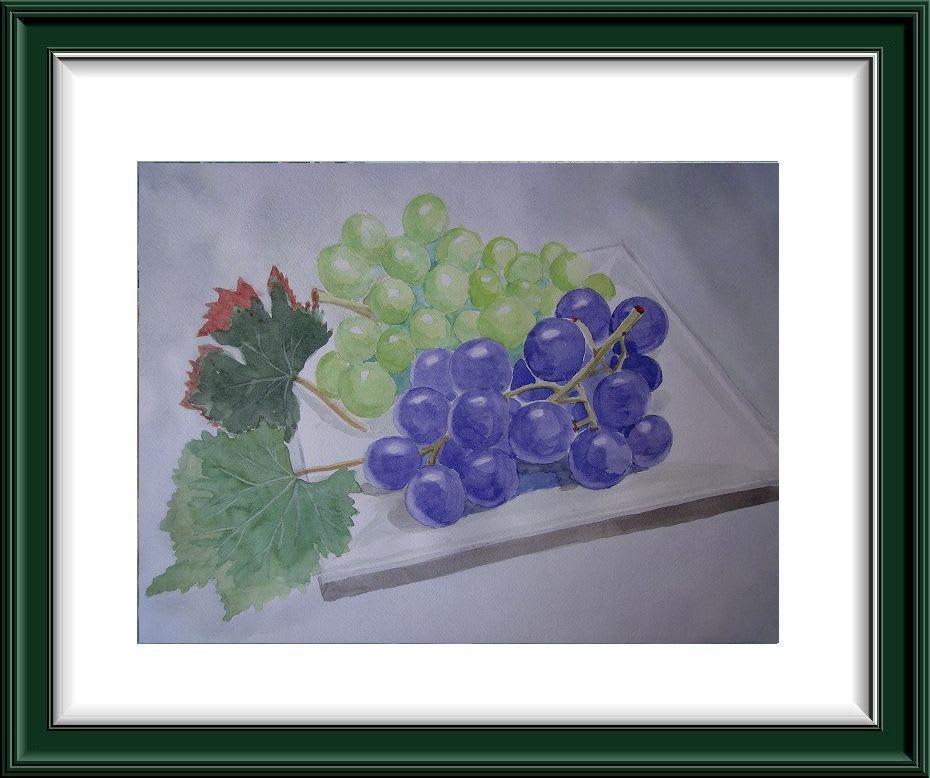 これで夏は終わりか ぶどうの絵 読書 水彩画 これで夏は終わりか ぶどうの絵 読書 水彩画