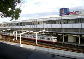 ＪＲ福山駅に停車中のサンライナー