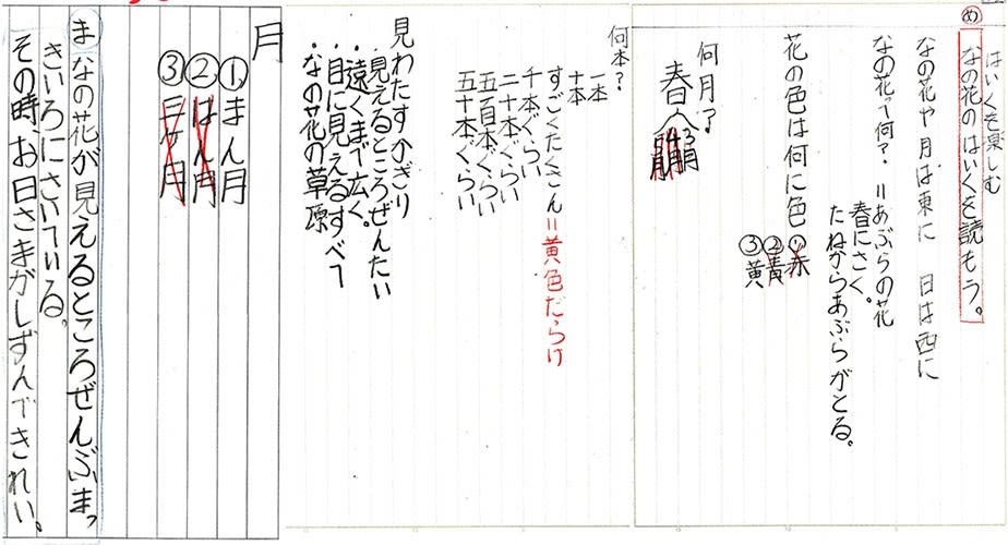 俳句を楽しもう 菜の花や 月は東に 日は西に Totoroの小道