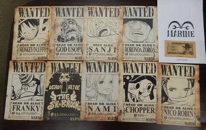 One Piece th 京都イベント 海軍京都支部が配布した 麦わらの一味 の手配書 美里町の探検日記ｇｐ