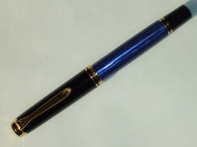 ペリカン 万年筆 スーベレーン800シリーズ M800 ブルー縞 F - 万年筆と小生