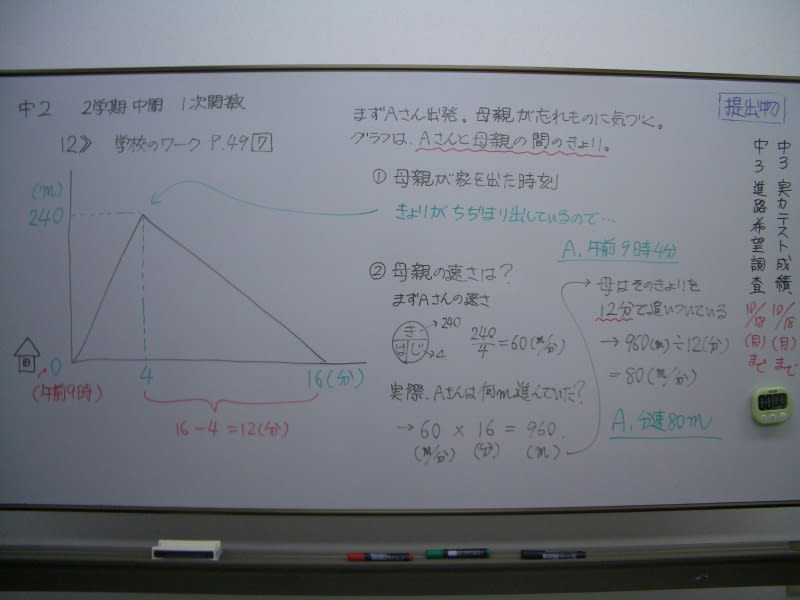 中2数学 中間テスト 埼玉県の入試問題発見 ブログ アビット