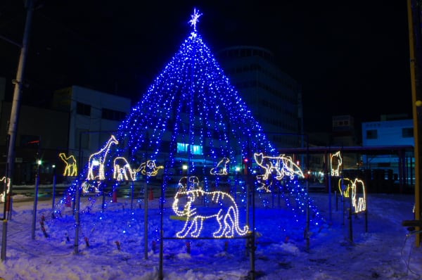 旭川銀座商店街イルミネーション 北海道 秘境 自然 旅日記
