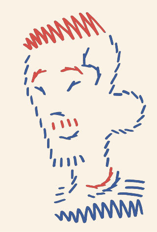 横浜Fマリノスの栗原勇蔵選手の似顔絵イラスト画像