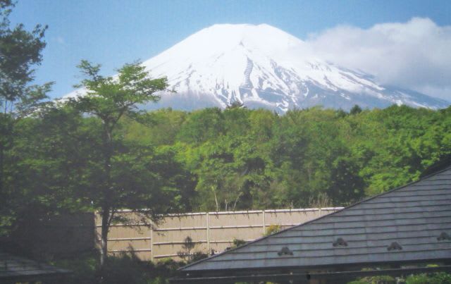 露天風呂からの富士山