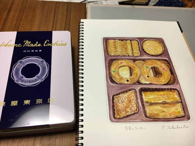 泉屋のクッキー 中のクッキーの絵 マンガ家高橋陽子の 頑張りましたねタカハシさん 泉屋のクッキー 中のクッキーの絵 マンガ家高橋陽子の 頑張りましたねタカハシさん