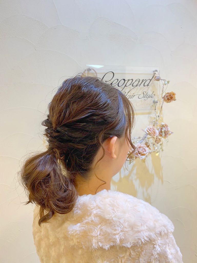 ヘアセット 結婚式参列 Leopard Hair Style Blog 千葉みなとにある女性スタッフのみの美容室レオパードヘアスタイルブログ