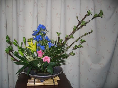 盛り花 主位の生け方 みゆき生け花教室 Miyuki Flower Classes