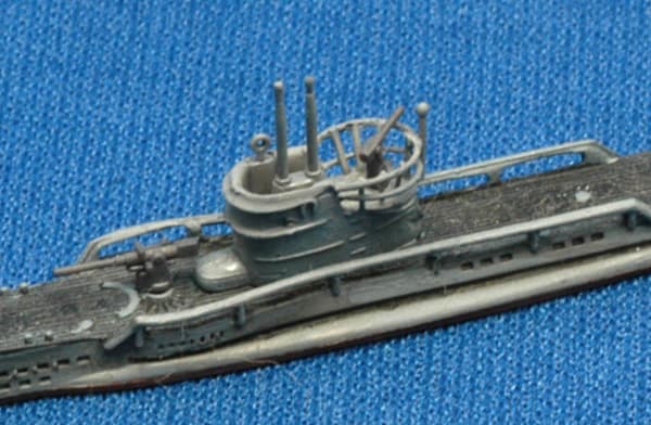 ハセガワ「ドイツ 潜水艦 Uボート 7C/9C」1/700 - ウォーターライン 