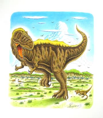 ティラノサウルス親子 恐竜だいす記