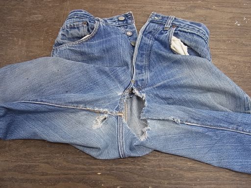 Levi's 501 ハードダメージデニムパンツ