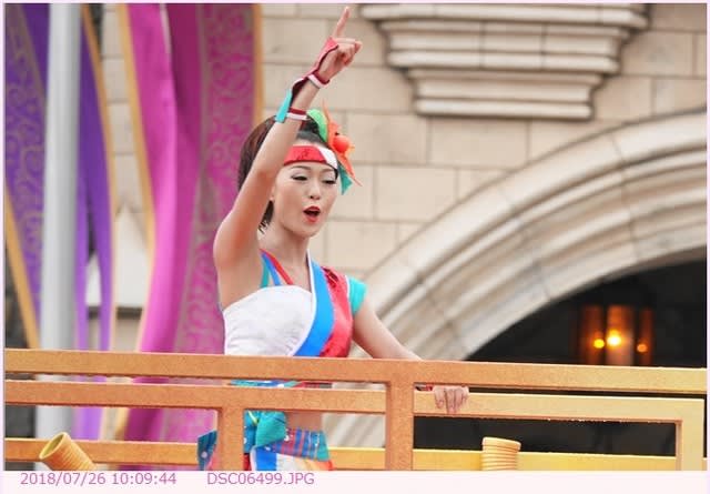燦水 サマービート 女性ダンサー ディズニー夏祭り２０１８ 東京ディズニーランド 都内散歩 散歩と写真