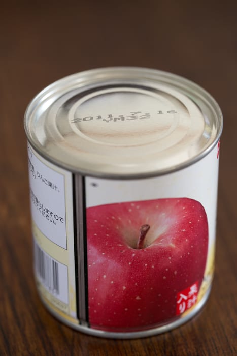 賞味期限切れ実食レポートその2 りんごシロップ漬け缶 缶詰blog