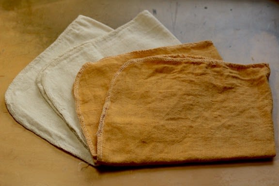 今度は玉ねぎの皮で染色してみました 京都園芸倶楽部のブログ