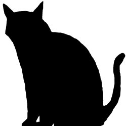 黒猫 イラスト シンプルイラスト素材