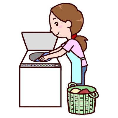 洗濯1 訪問介護 介護 医療 みさきのイラスト素材 素材屋イラストブログ