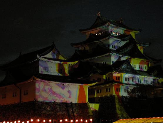 デジタル映像で名古屋城をライトアップ 青ちゃんブログ